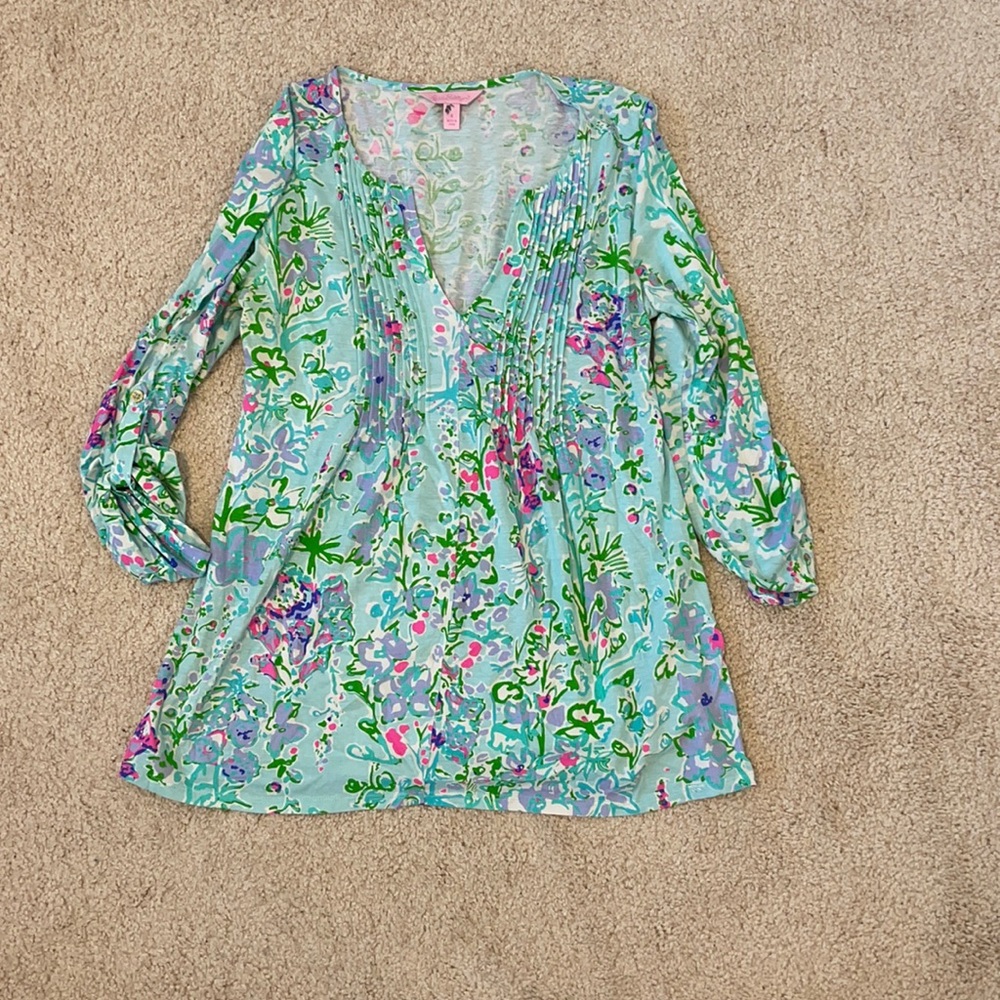 Lilly Pulitzer Southern Chatm Braylen top Sz Small